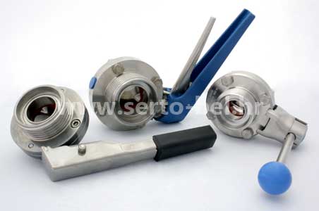 Stainless steel (inox) butterfly valves